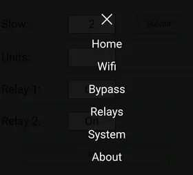 Open the Nav menu in the top left to see the menus.